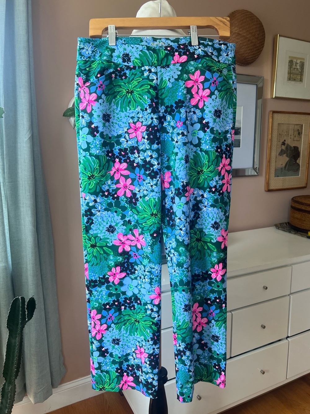Lilly Pulitzer Alston High Rise Golf Pant Luxletic UPF 50+ Size 10